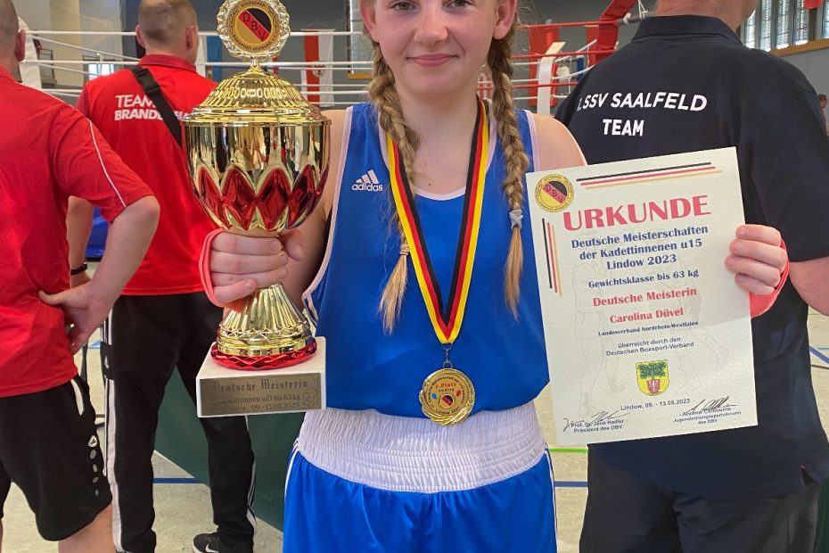 Carolina Düvel wird deutsche Meisterin im Boxen