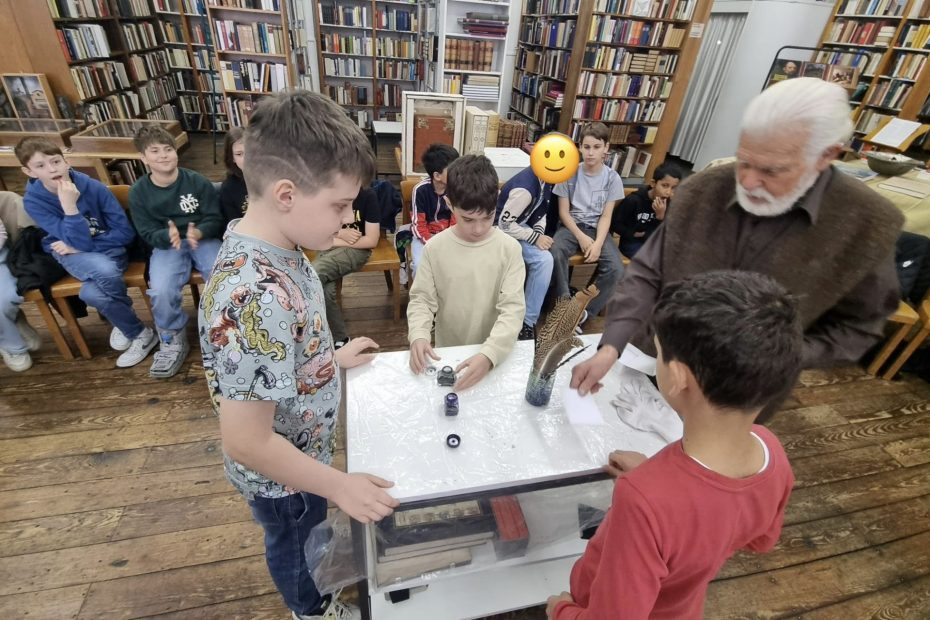 5a beim Welttag des Buches im Antiquariat Brauns